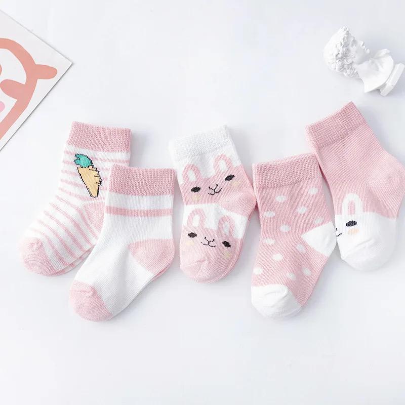 Pink Bunny Socks for Girls