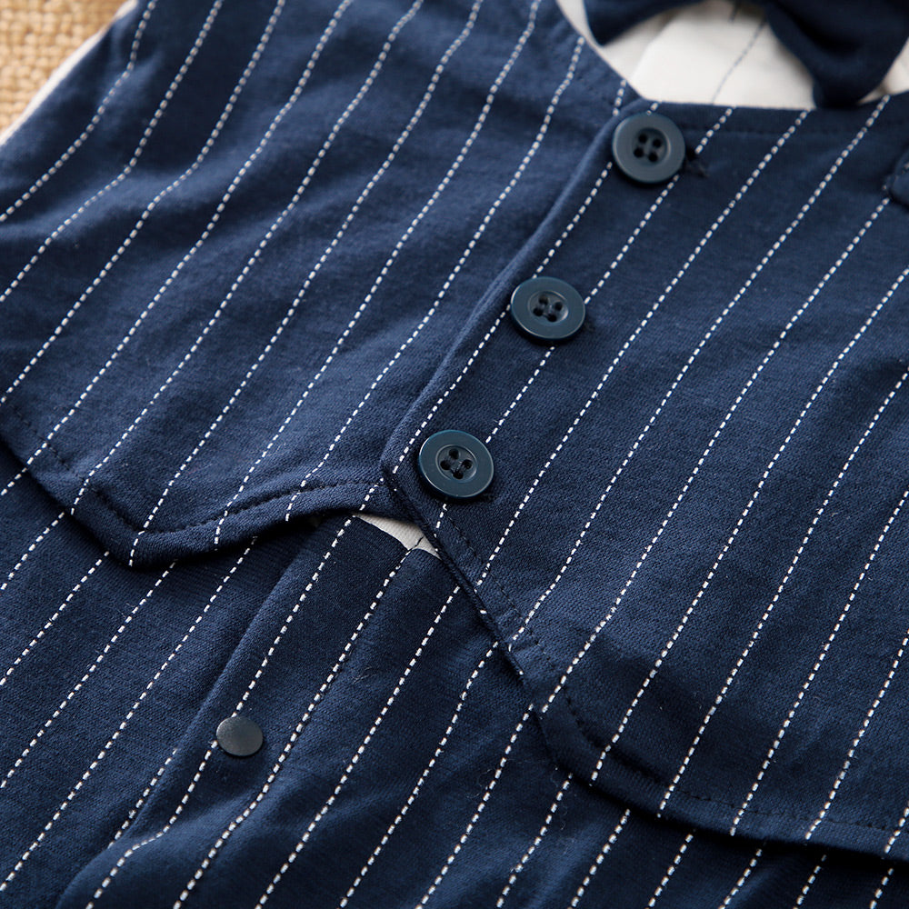 2 PC Baby Boy Formal Suit Romper with bow