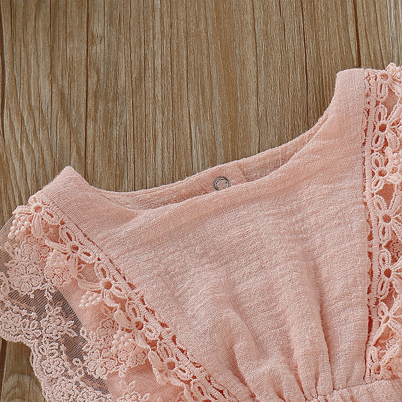 Baby Girl Lace Dress with Bow