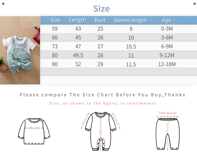 Cute Jumpsuit Baby Romper Unisex