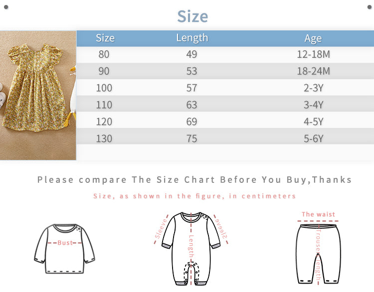 Yellow Summer Dress for Baby Girls 1 - 2 years