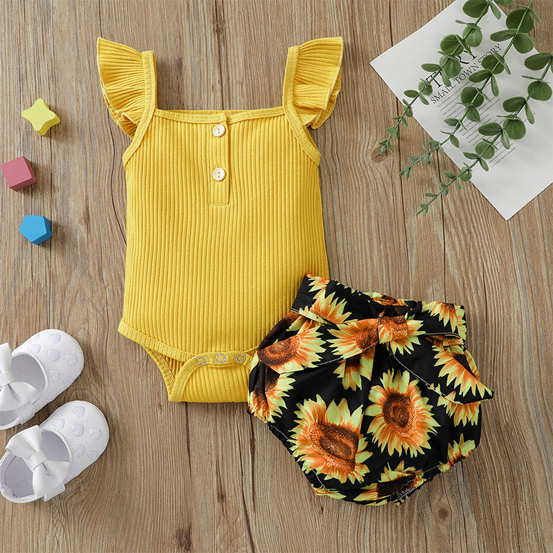 Sunflower Dress Romper