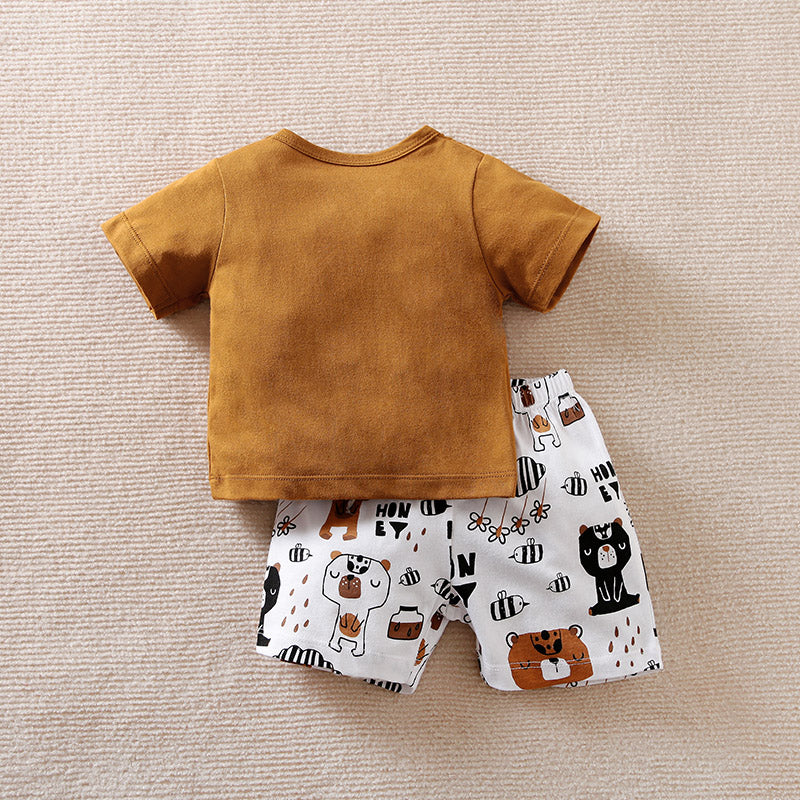 Short sleeve shirt with shorts