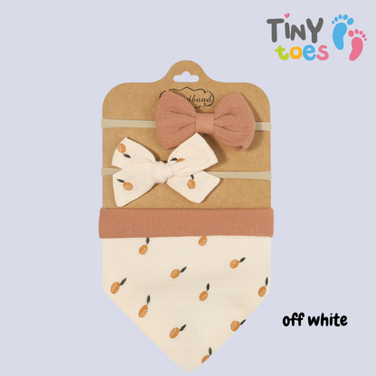 Cute Baby Bib and Bows Set