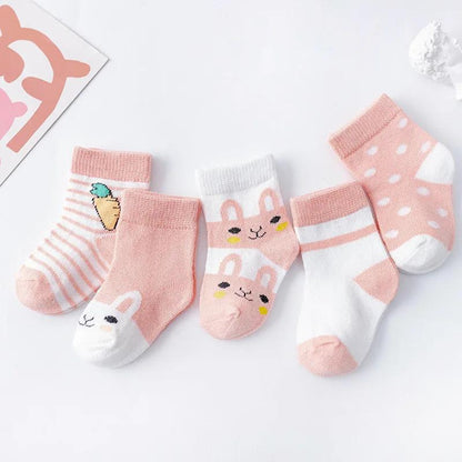 Pink Bunny Socks for Girls