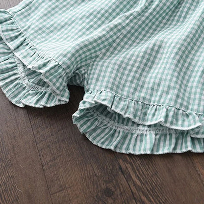 Girls Shorts and Frilled Top Dress