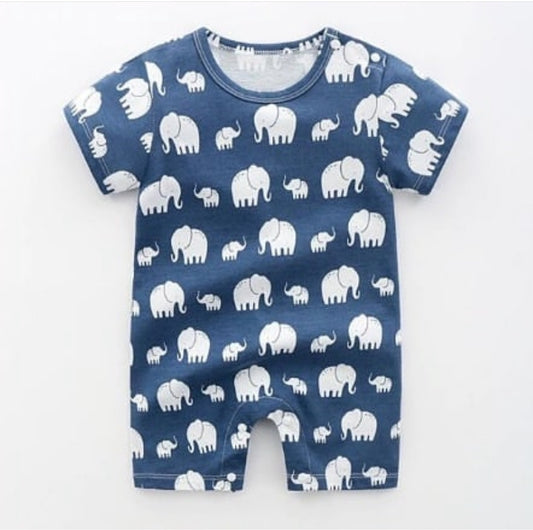 Cute baby elephant romper