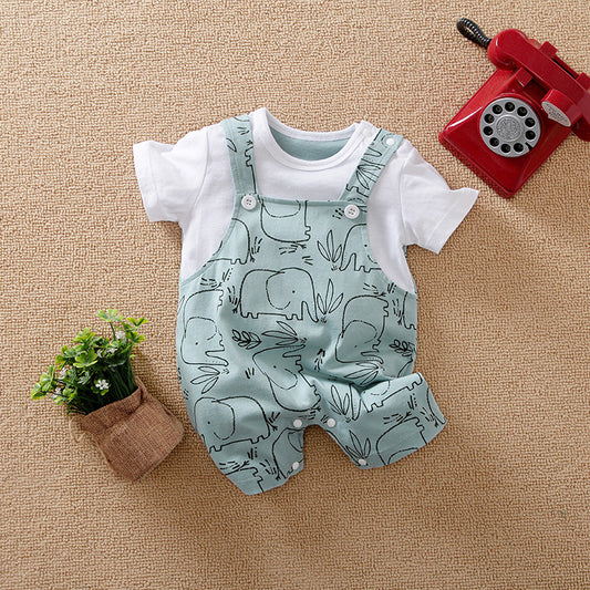 Cute Jumpsuit Baby Romper Unisex