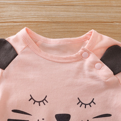 Pink Bear Romper