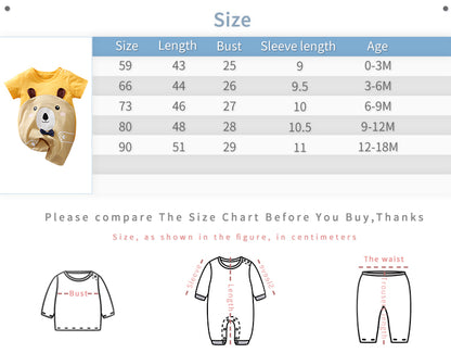 Yellow Bear Romper Unisex